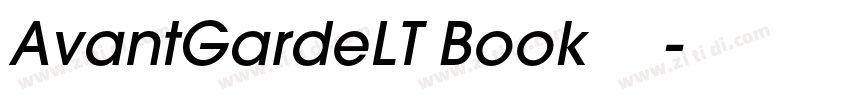 AvantGardeLT Book 粗体字体转换
